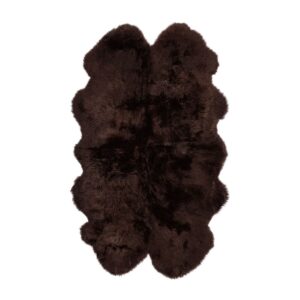 Lammeskindstæppe (4 lammeskind) | Langhåret | 170x110 cm