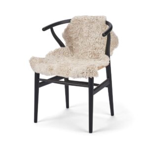 Merino Lammeskind | Korthåret | ca. 90x60 cm - Pearl