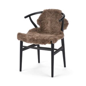Merino Lammeskind | Korthåret | ca. 90x60 cm - Taupe